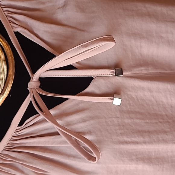 Jennifer Lopez, X small, dusty pink, long sleeve tunic peasant blouse. - Picture 2 of 8